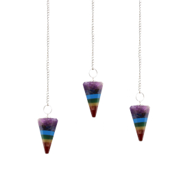 3x Chakra Pendlar med 7 Delar