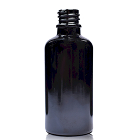 70x 100ml Svart Glasflaska - Utan Lock