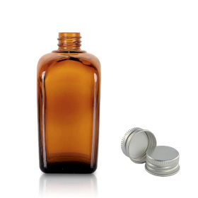 88x 30ml Alkemistflaska i Bärnstensfärgat Glas med Aluminiumlock