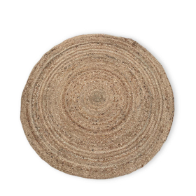 Rund Matta i Mjuk Jute - 90cm