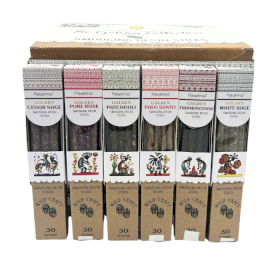 72x 30g Golden Rökelsepinnar av Harts - Displayset