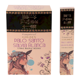12x 15g Golden Palo Santo Rökelsepinnar - Vit Salvia