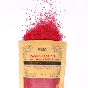 5x Aromaterapi Badsalt 350g - Passion