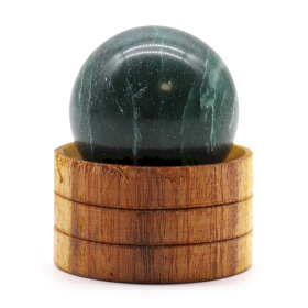 Ädelstenskula med Stativ 40mm - Indisk Jade