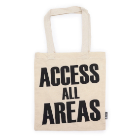 10x Ikonisk Basic Tygkasse - ACCESS ALL AREAS - Naturlig