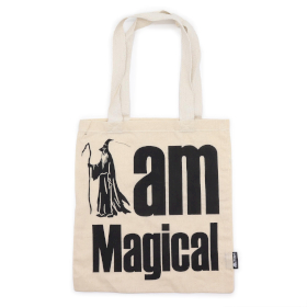 10x Ikonisk Basic Tygkasse - I am Magical - Naturlig