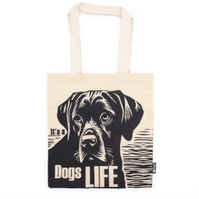 10x Ikonisk Basic Tygkasse - Dog\'s Life - Naturlig