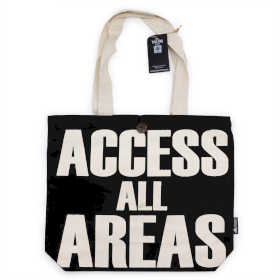 Ikonisk Klassisk Tygkasse - ACCESS ALL AREAS - Svart Naturlig