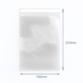 500x Polypropylenpåsar - 160x250mm - Återförslutningsbara