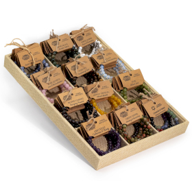 52x Kraftarmband Startpaket - 4 av varje (52 Armband) + Smyckesbricka