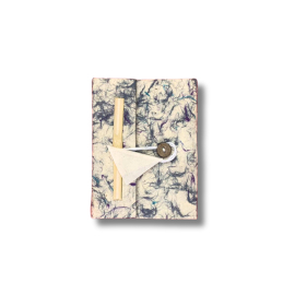 Mini Lokta Anteckningsbok i Blandad Blå (12x8cm) - 40 Blad