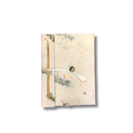 Medelstor Lokta Anteckningsbok med Blandade Blommor (15x12cm) - 45 Blad