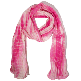 Sommarhalsduk -  180x50cm - Festligt Skimmer - Perfekt Rosa