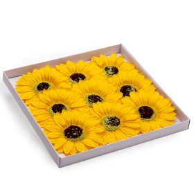 9x Tvålblommor till Hantverk - Jumbo Solrosor - 14cm