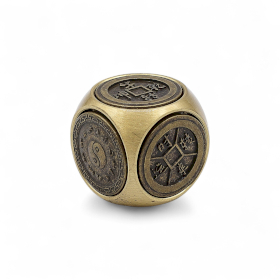 3x Feng Shui Lycka - Traditionella Tärningar med Zodiaksymboler
