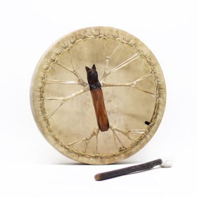Vargens Ande - Shamansk Trumma & Pinne - Stämbar - 40cm
