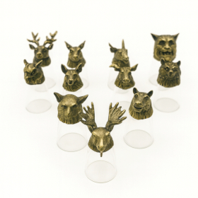 Gåvoset med 12 Bottom Up Shotglas (25ml) - Skogs- & Mystiska Varelser
