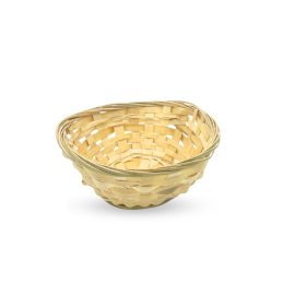 10x Runda Brödkorgar i Bambu - 17x6cm