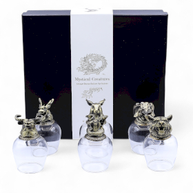 Gåvoset med 6 Bottom Up Glas (100ml) - Mystiska Varelser