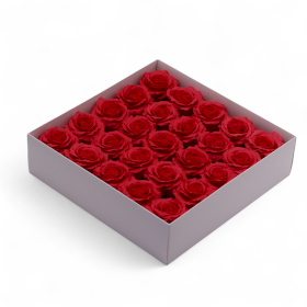 25x Tvålblommor till Hantverk - (5-lager) Romantisk Ros - Röd