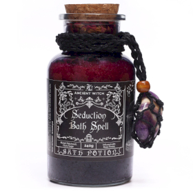 4x Ancient Witch Badelixir & Ametist Amulett - Förförelse