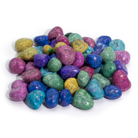 Behandlad Indisk Dalmatinersten i Bulk - 1kg (ca 70 stenar)