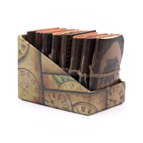 8x Blandade Små Esoteriska Läderanteckningsböcker (4x3