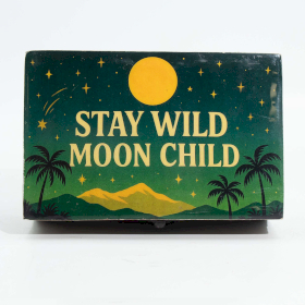Medelstor Emaljerad Ask - Stay Wild Moon Child