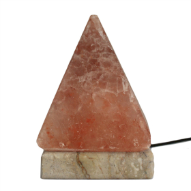 USB Pyramid Saltlampa - 9 cm (vitt ljus)