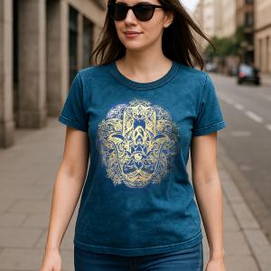 Stentvättade Nomad Sari T-shirts i Grossistledet